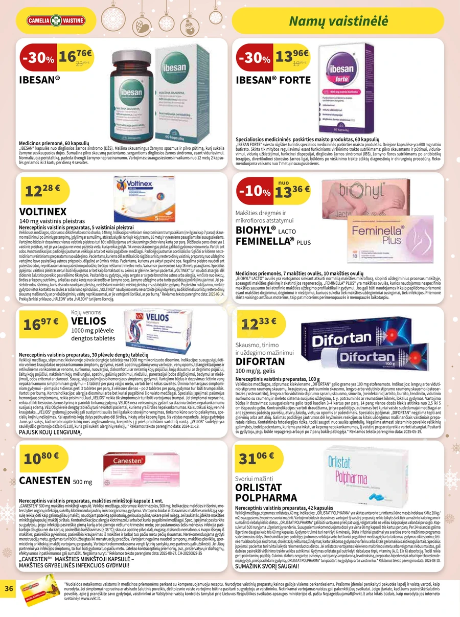 CAMELIA akcijų leidinys puslapis 36