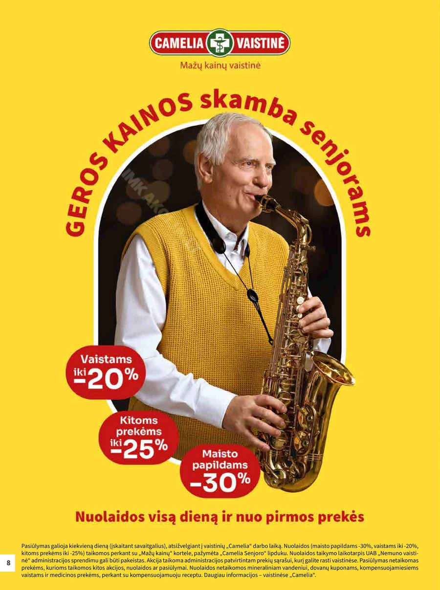 CAMELIA akcijų leidinys puslapis 8
