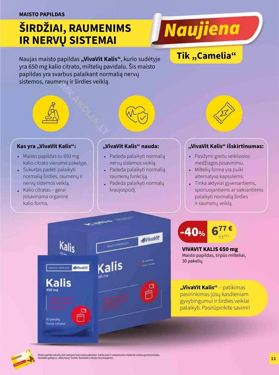CAMELIA akcijų leidinys puslapis 11