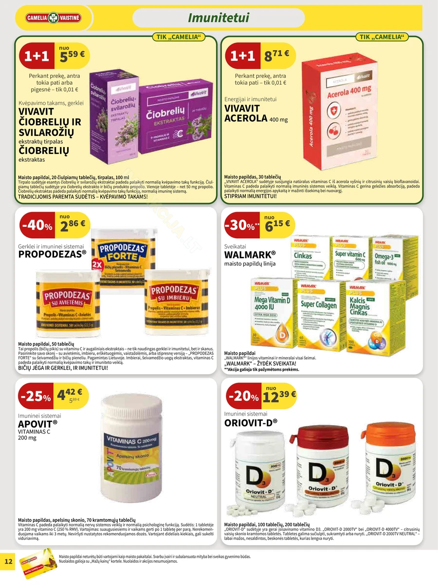 CAMELIA akcijų leidinys puslapis 12