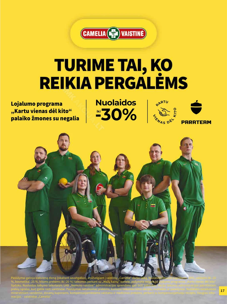 CAMELIA akcijų leidinys puslapis 17