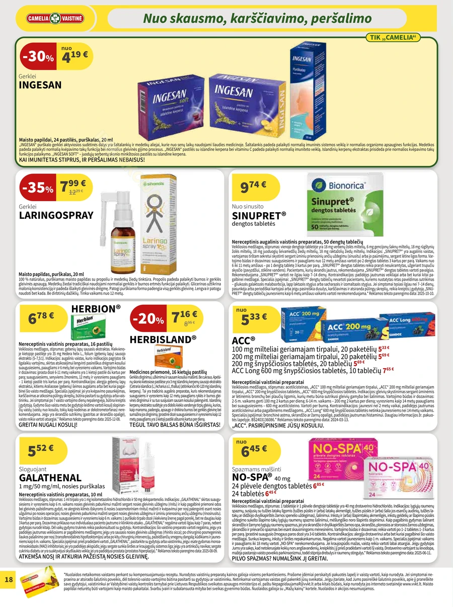 CAMELIA akcijų leidinys puslapis 18