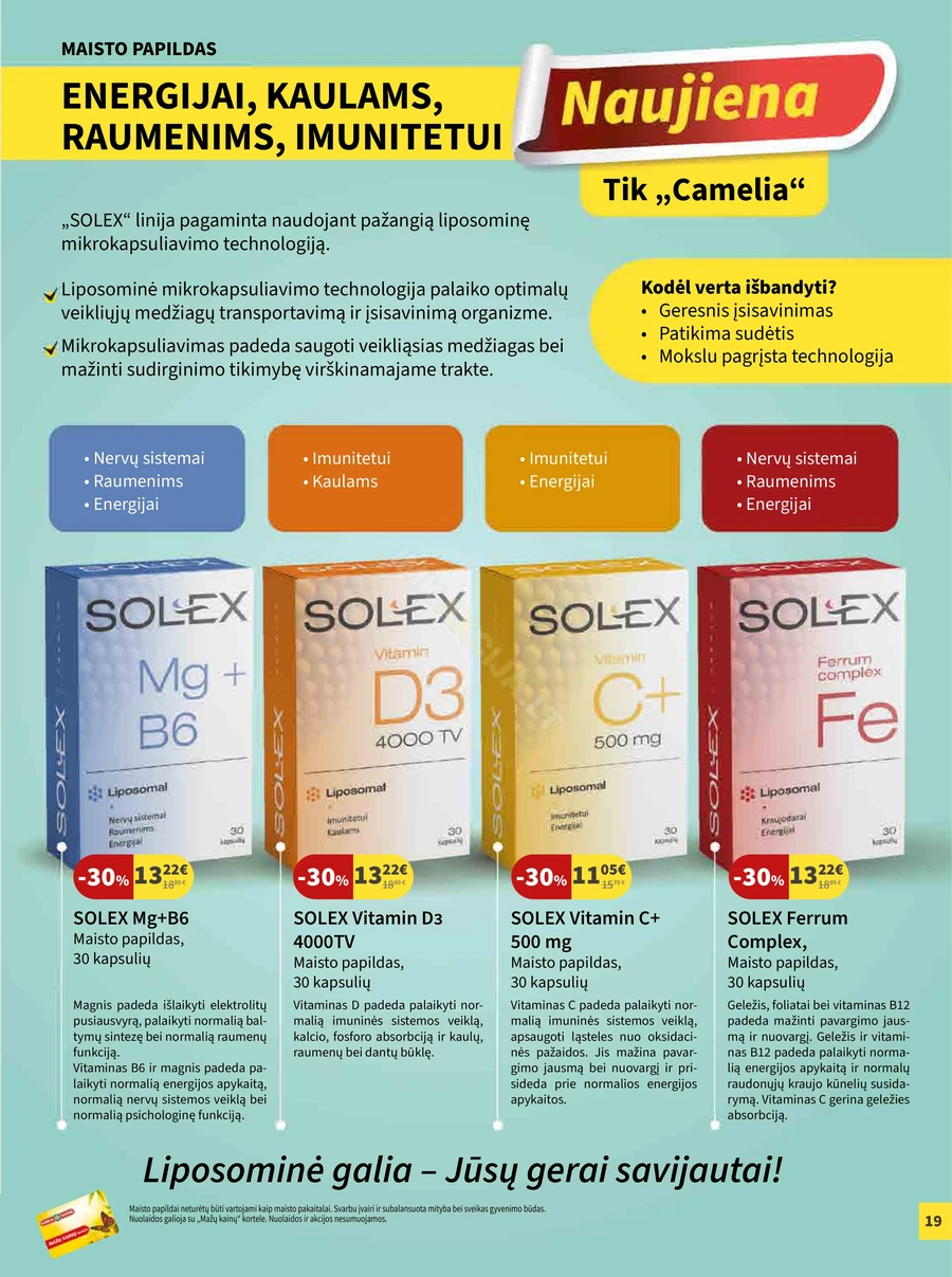 CAMELIA akcijų leidinys puslapis 19
