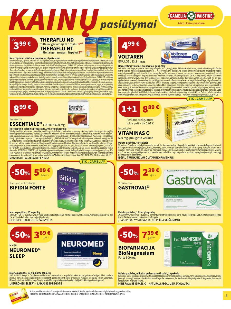 CAMELIA akcijų leidinys puslapis 3