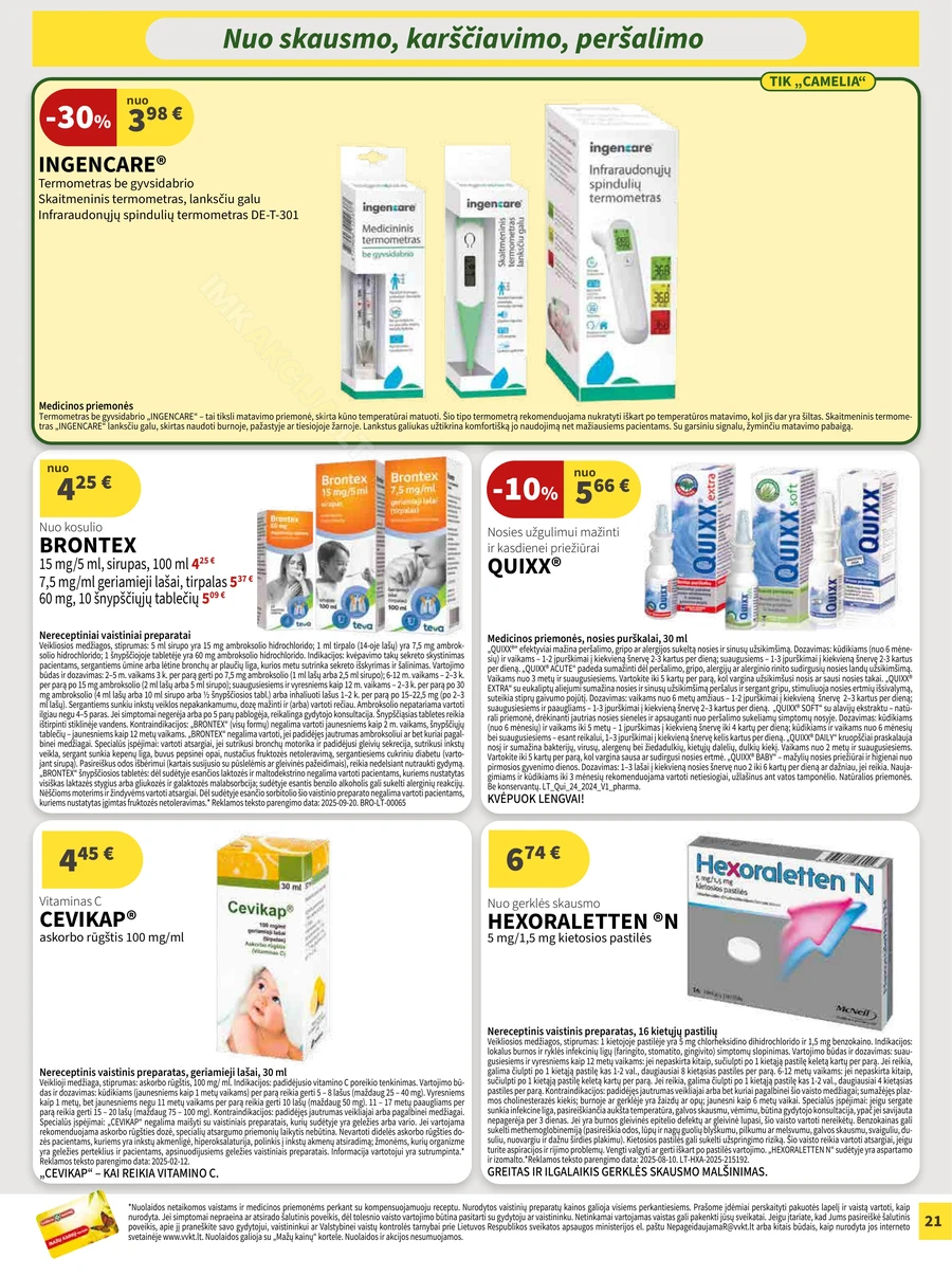 CAMELIA akcijų leidinys puslapis 21