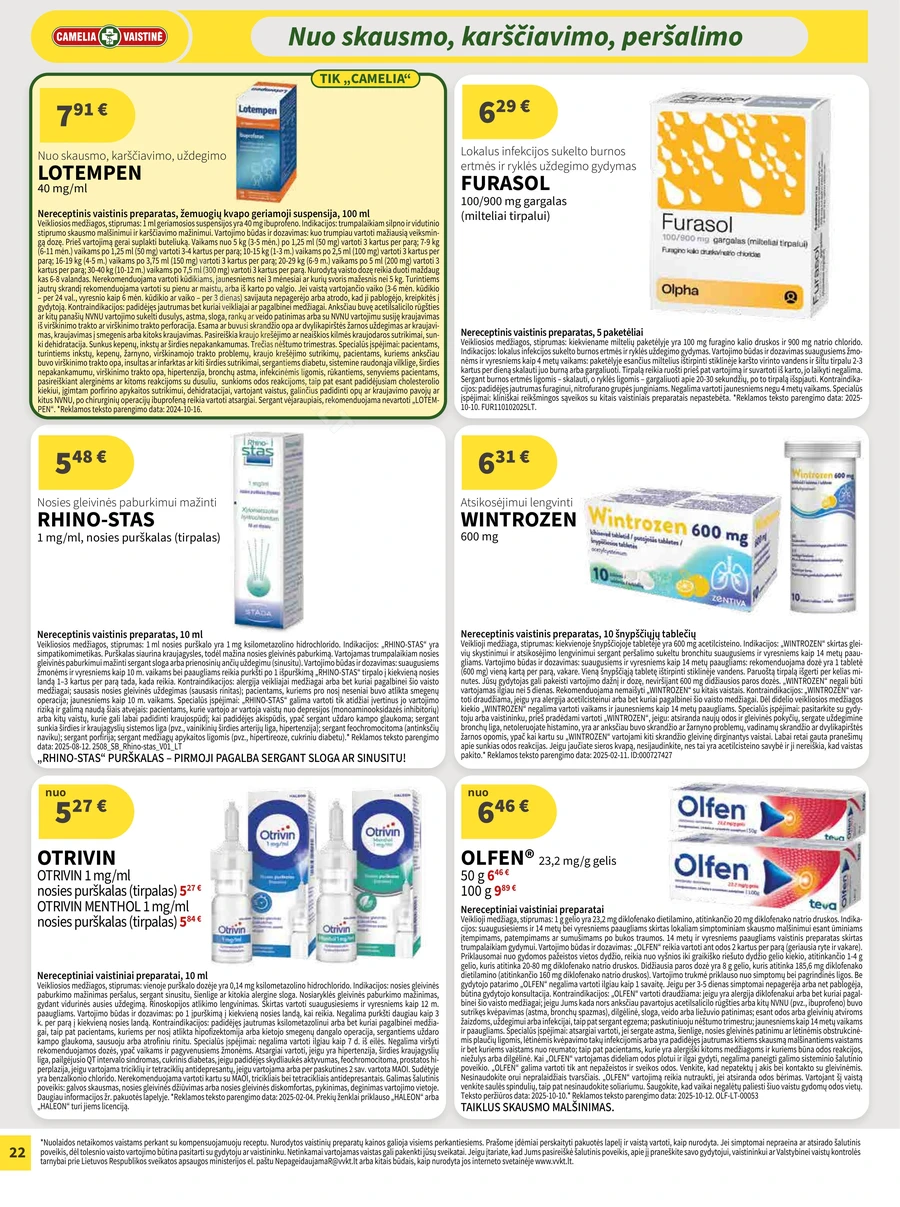 CAMELIA akcijų leidinys puslapis 22
