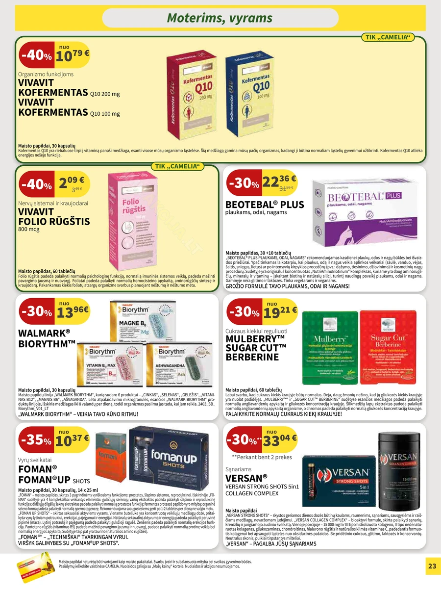 CAMELIA akcijų leidinys puslapis 23