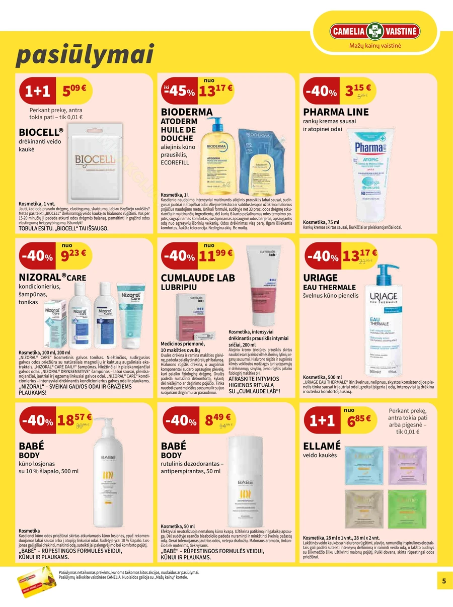 CAMELIA akcijų leidinys puslapis 5