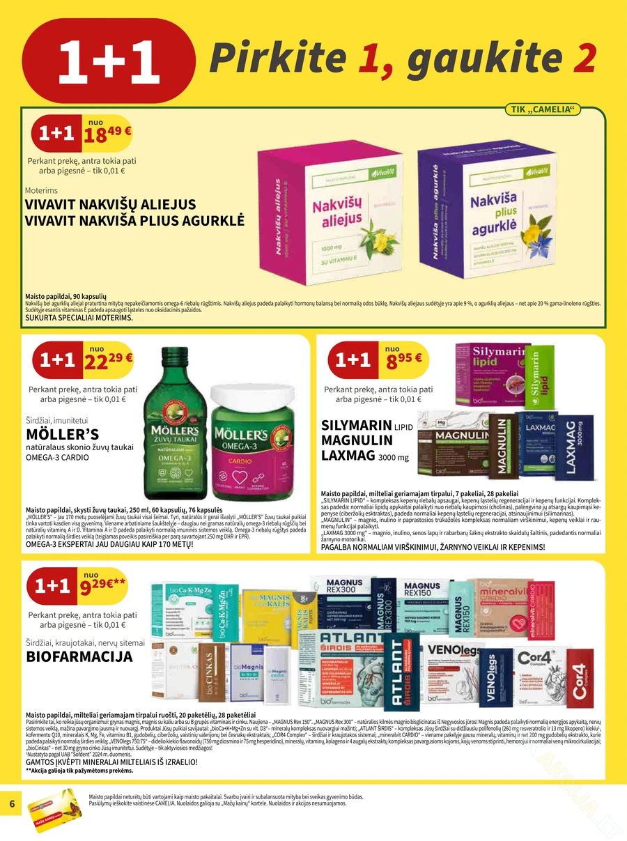 CAMELIA akcijų leidinys puslapis 6