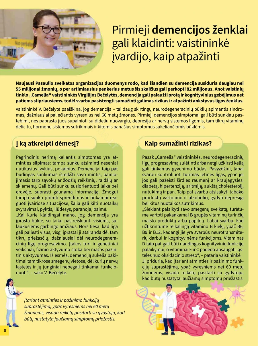 CAMELIA akcijų leidinys puslapis 8