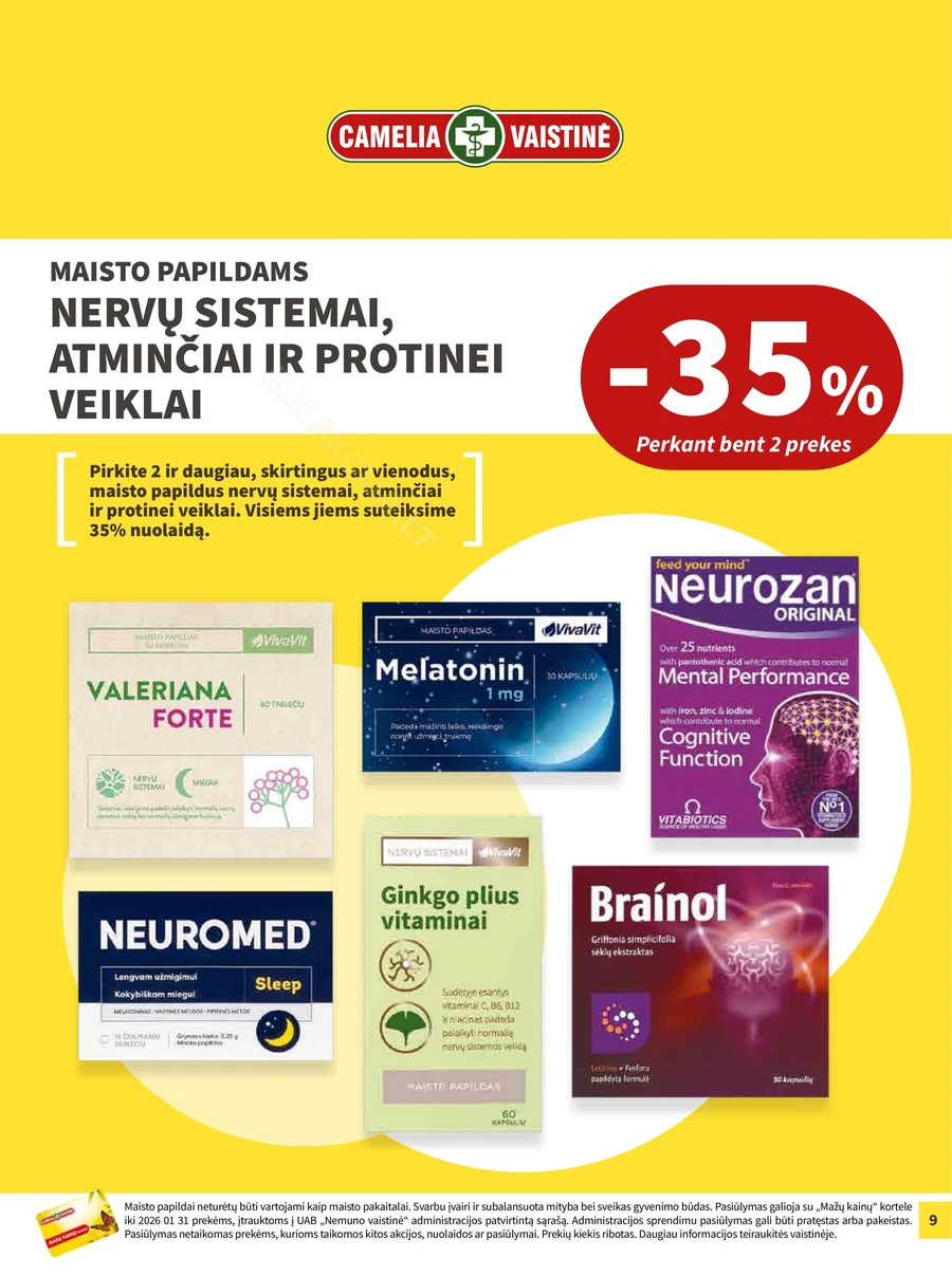 CAMELIA akcijų leidinys puslapis 9