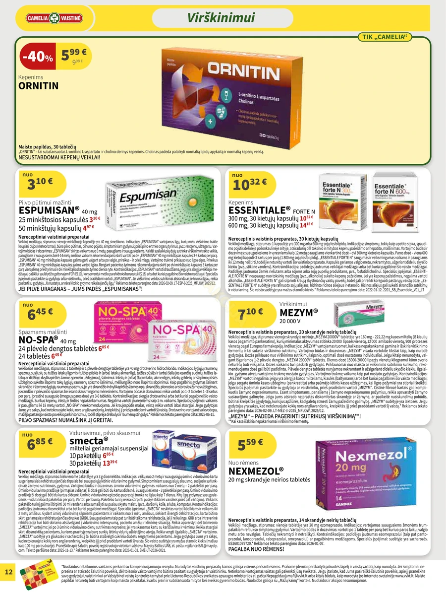 CAMELIA akcijų leidinys puslapis 12