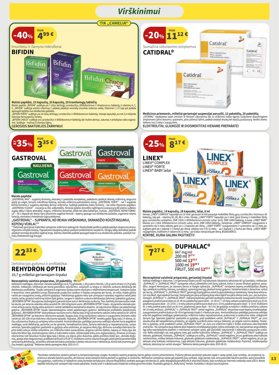 CAMELIA akcijų leidinys puslapis 13