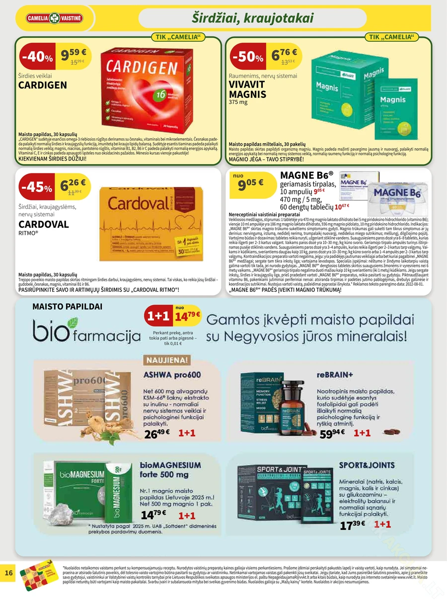 CAMELIA akcijų leidinys puslapis 16