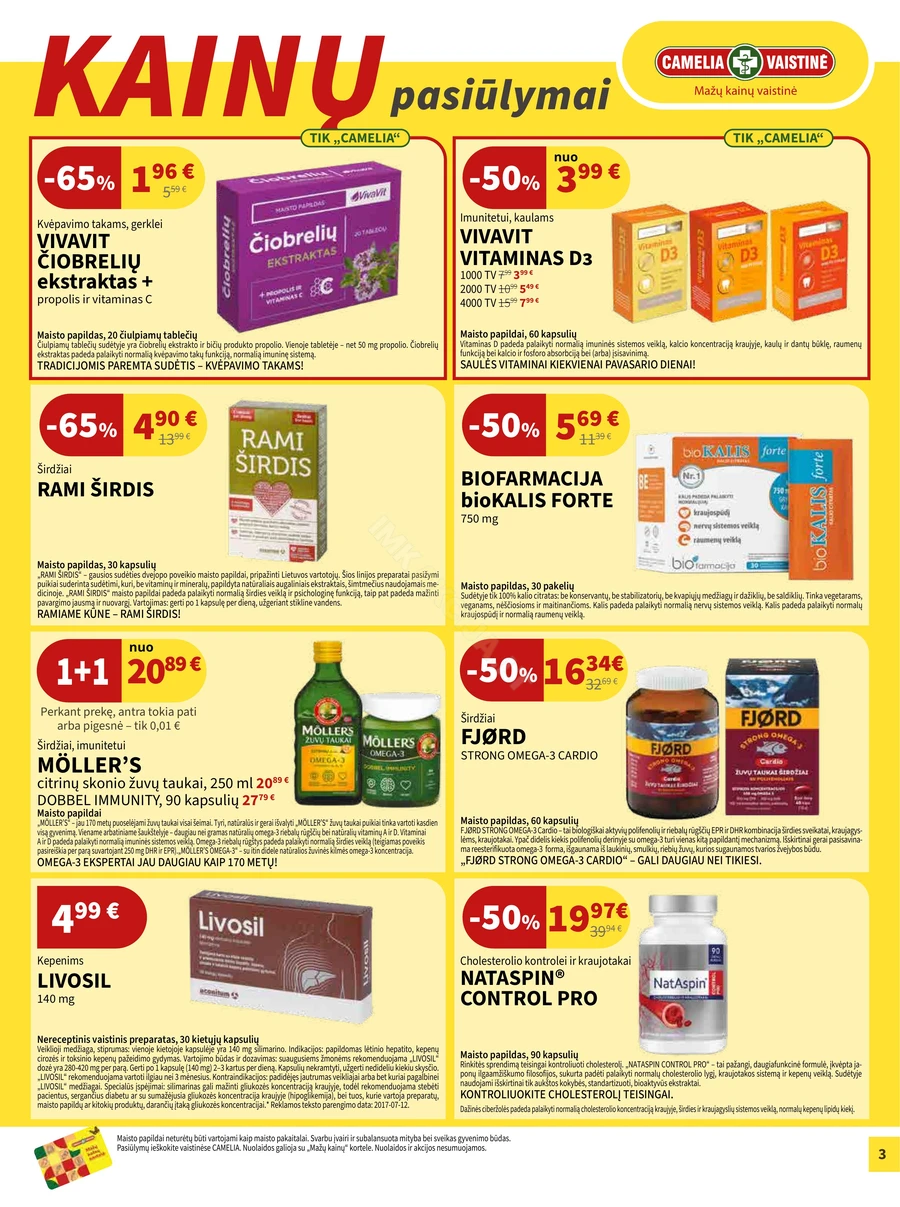 CAMELIA akcijų leidinys puslapis 3