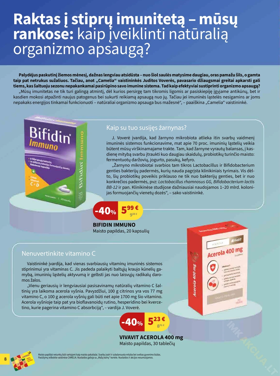 CAMELIA akcijų leidinys puslapis 8
