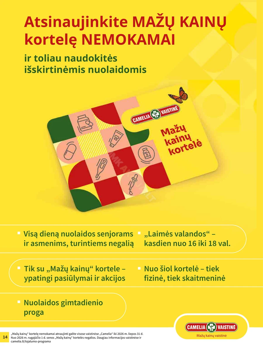 CAMELIA akcijų leidinys puslapis 14