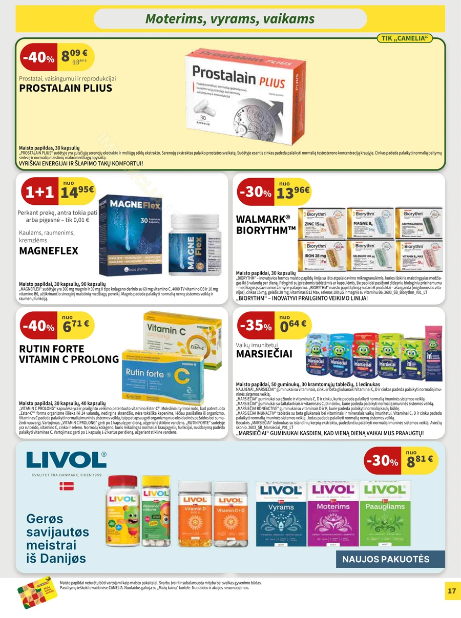 CAMELIA akcijų leidinys puslapis 17