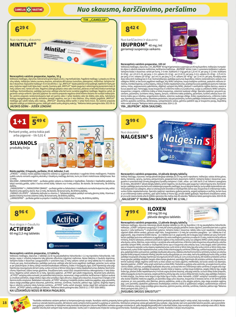 CAMELIA akcijų leidinys puslapis 18