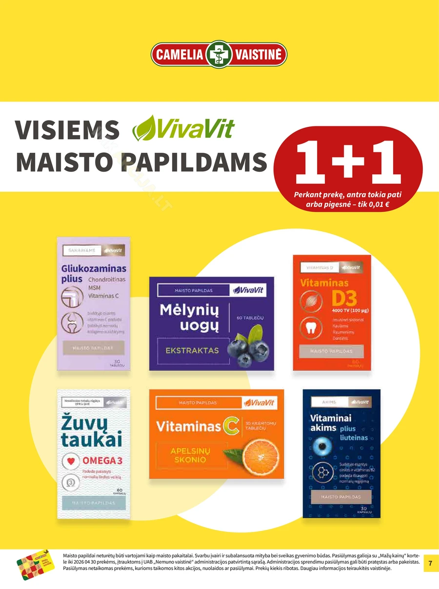 CAMELIA akcijų leidinys puslapis 7