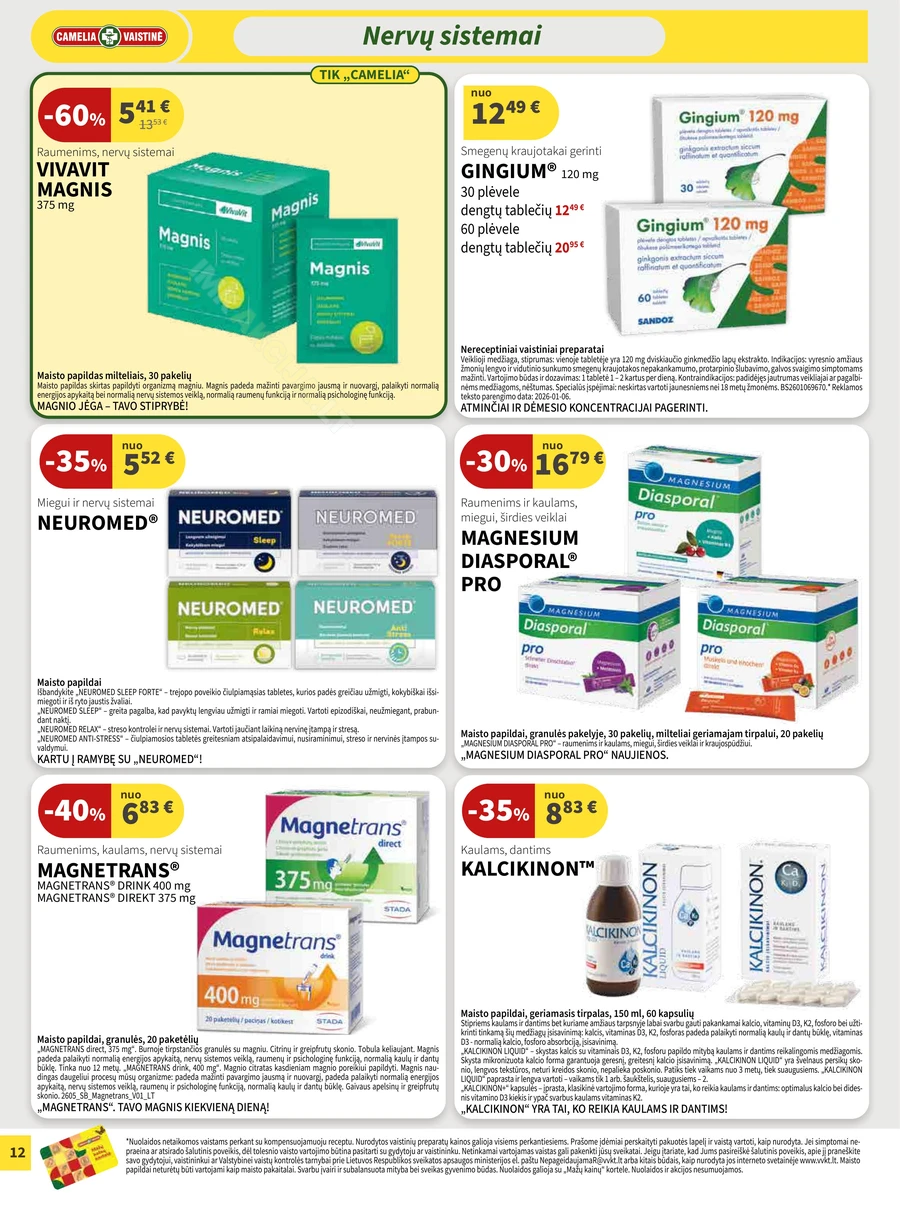 CAMELIA akcijų leidinys puslapis 12