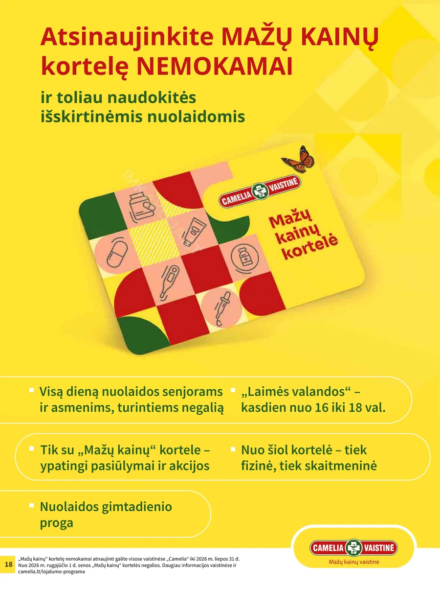 CAMELIA akcijų leidinys puslapis 18