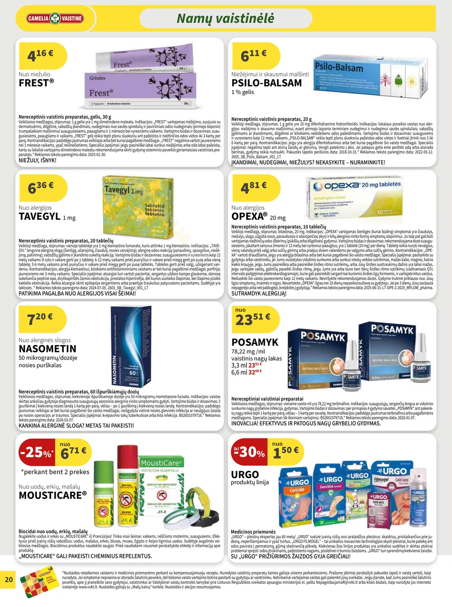 CAMELIA akcijų leidinys puslapis 20