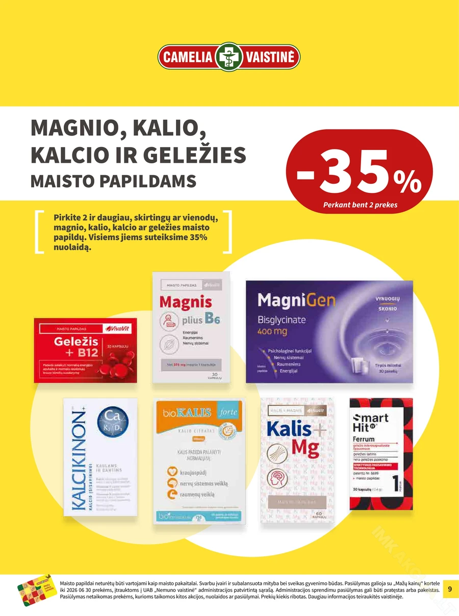 CAMELIA akcijų leidinys puslapis 9