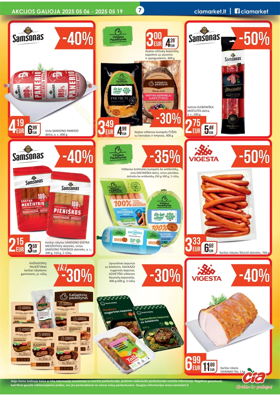 ČIA MARKET akcijų leidinys Nr. 9 puslapis 7