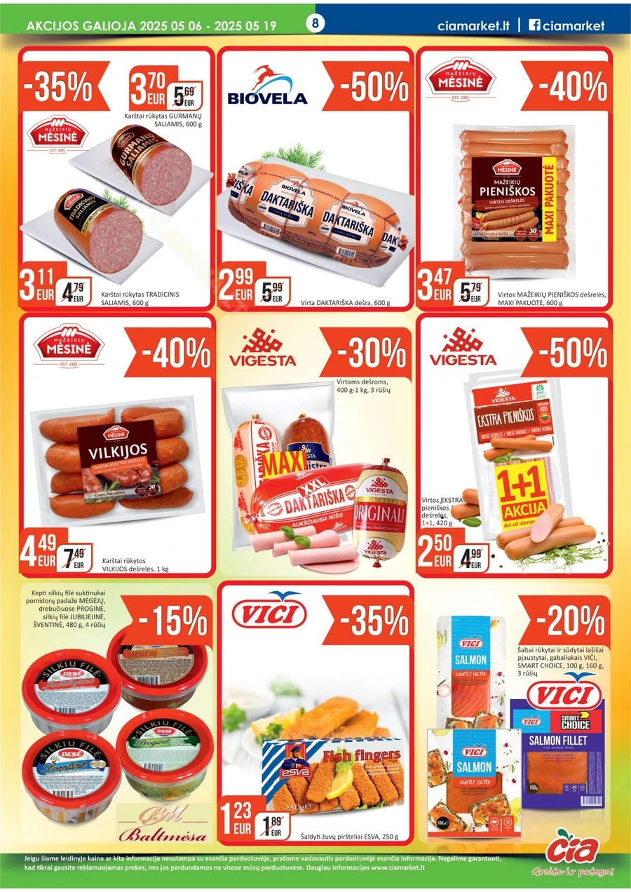 ČIA MARKET akcijų leidinys Nr. 9 puslapis 8