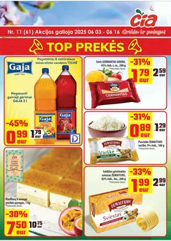 ČIA MARKET akcijų leidinys Nr. 11