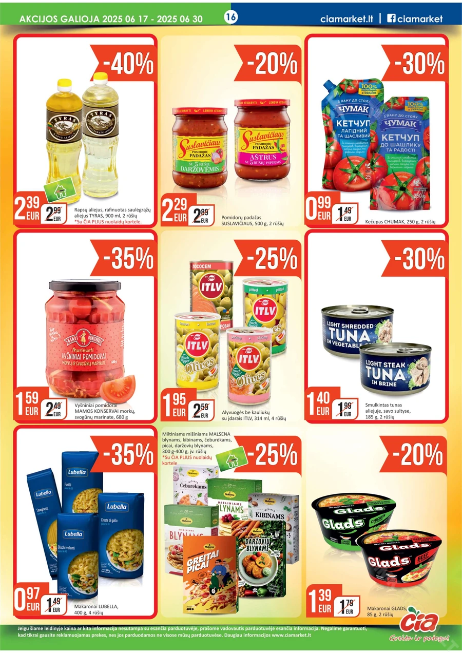 ČIA MARKET akcijų leidinys Nr. 12 puslapis 16