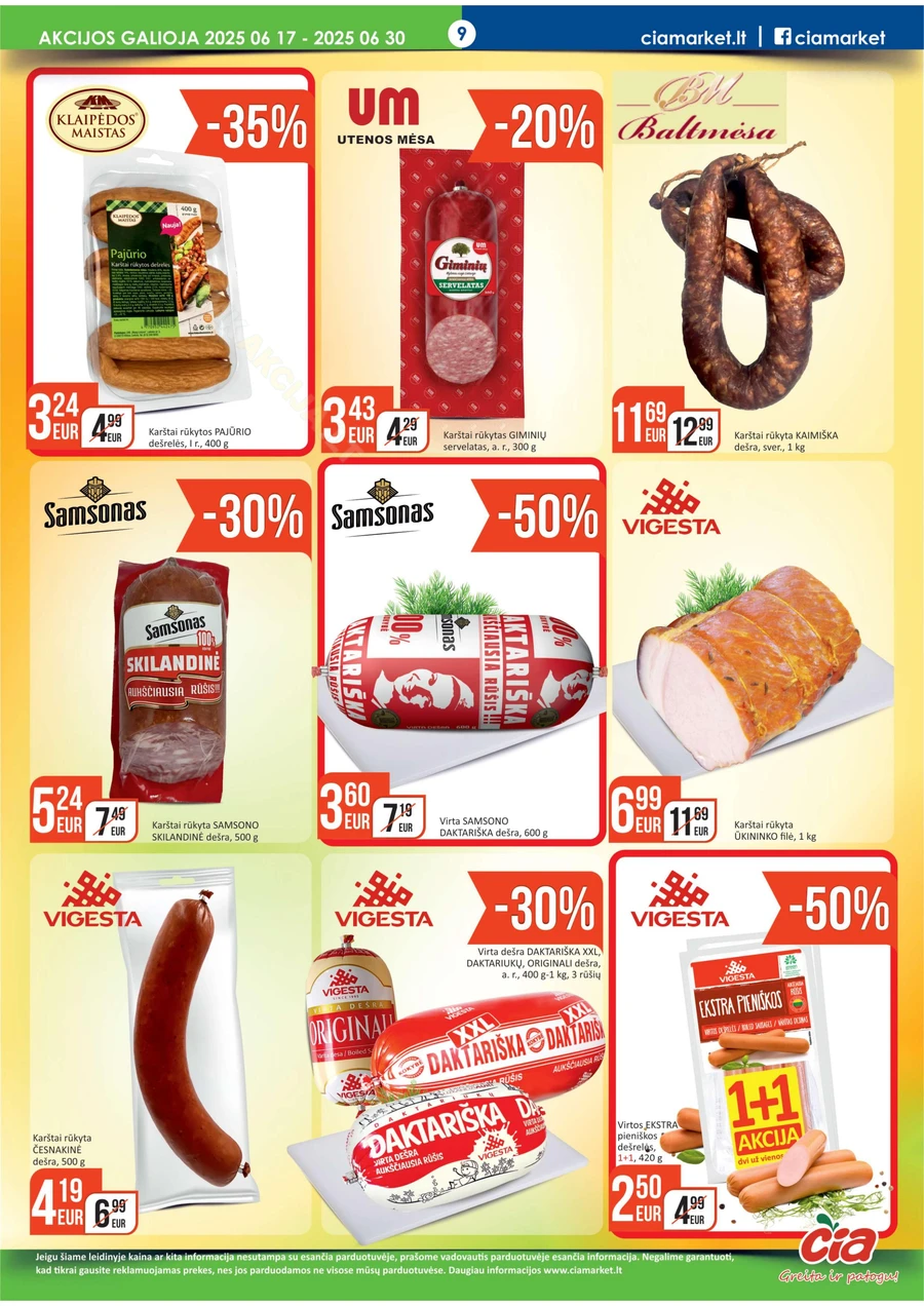 ČIA MARKET akcijų leidinys Nr. 12 puslapis 9
