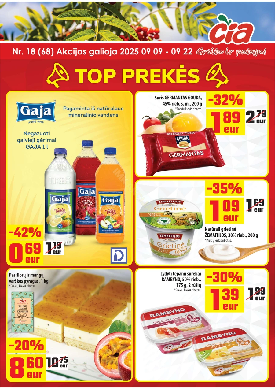 ČIA MARKET akcijų leidinys Nr. 18 puslapis 1
