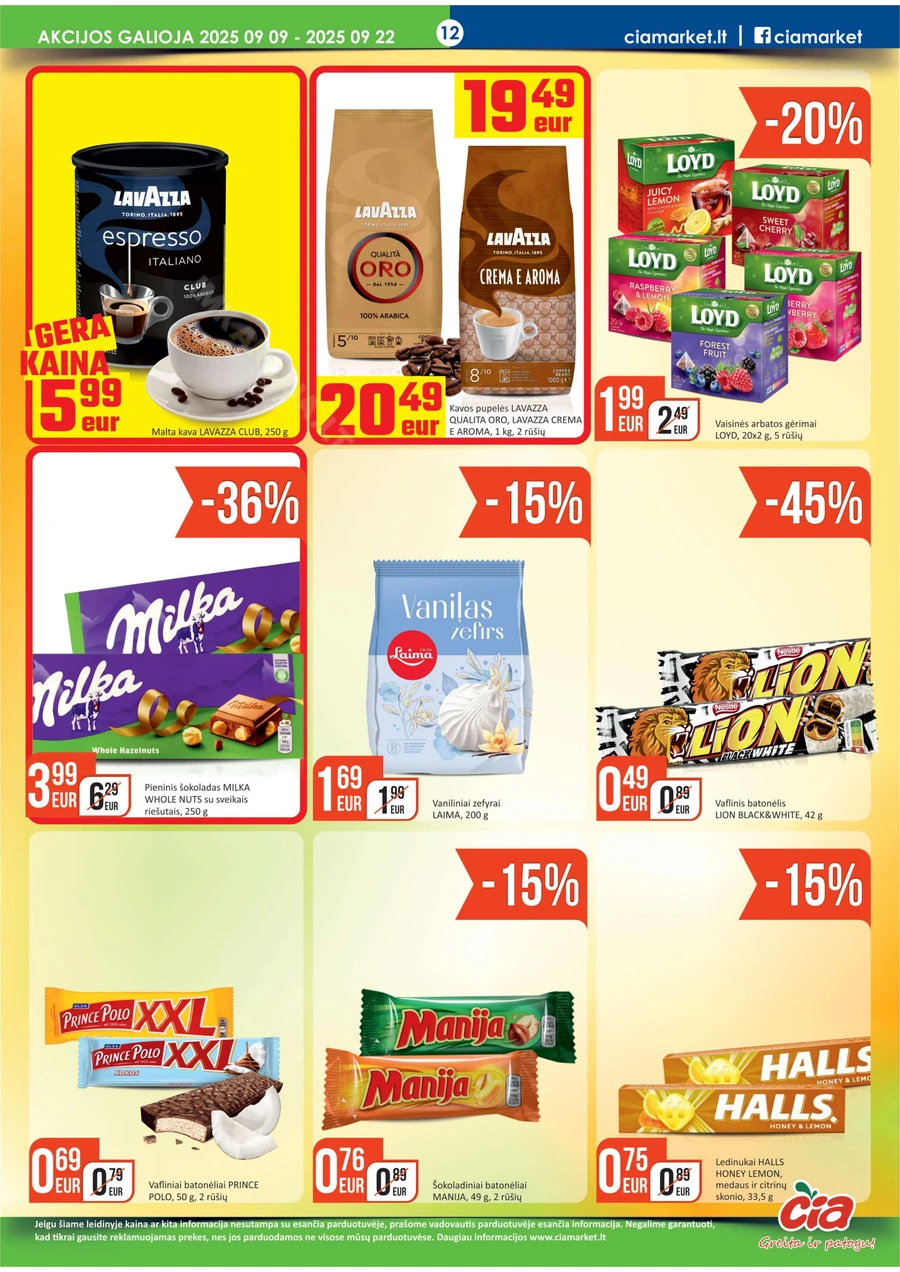 ČIA MARKET akcijų leidinys Nr. 18 puslapis 12