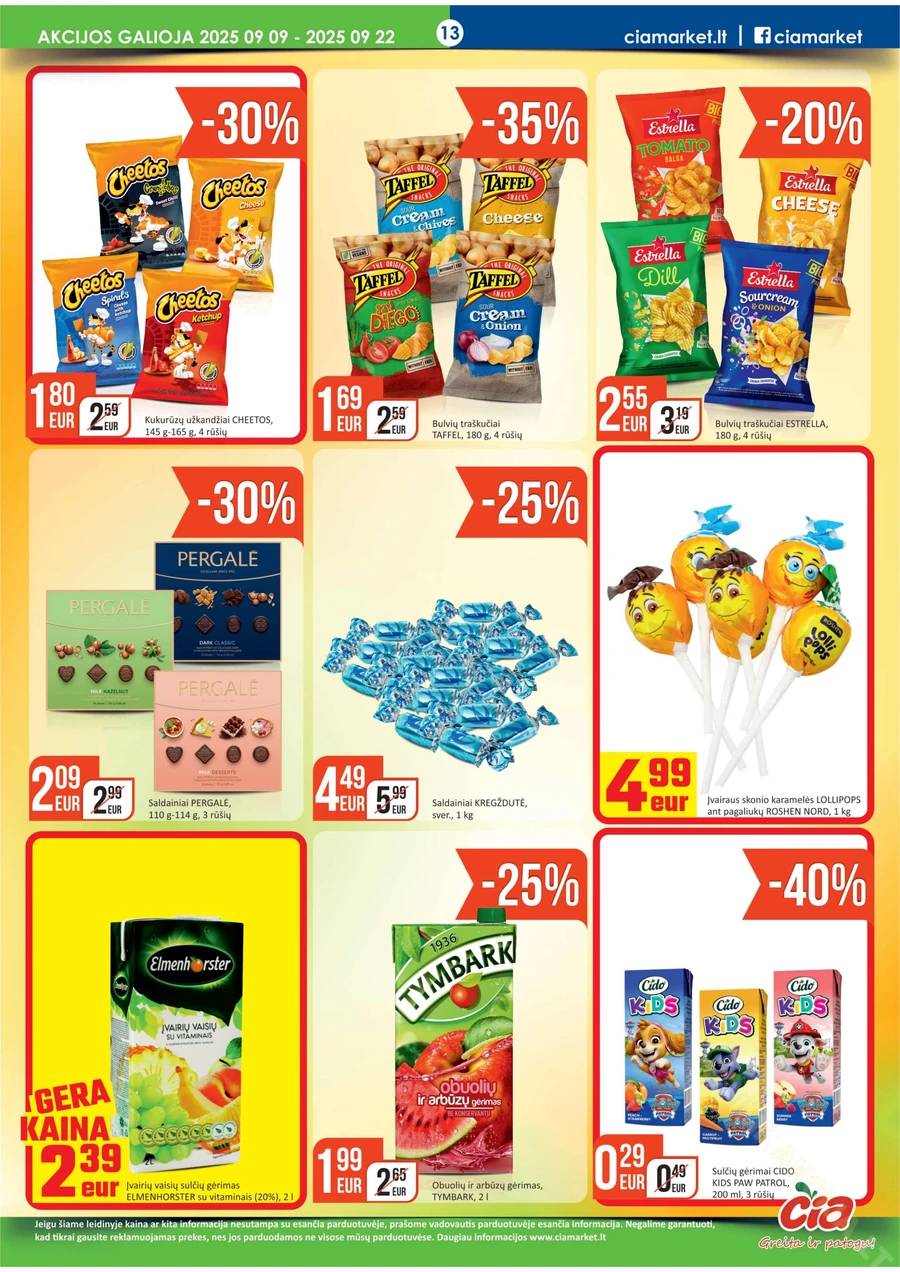 ČIA MARKET akcijų leidinys Nr. 18 puslapis 13