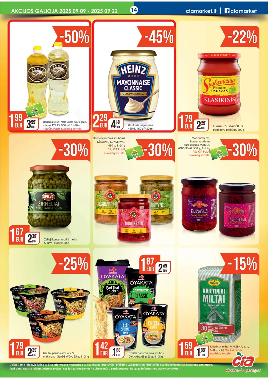 ČIA MARKET akcijų leidinys Nr. 18 puslapis 14