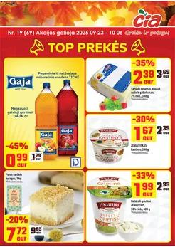 ČIA MARKET akcijų leidinys Nr. 19