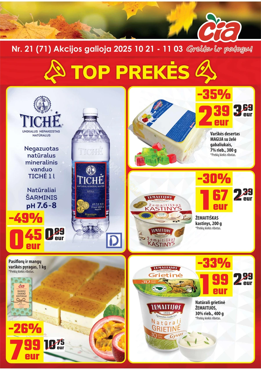 ČIA MARKET akcijų leidinys Nr. 21 puslapis 1