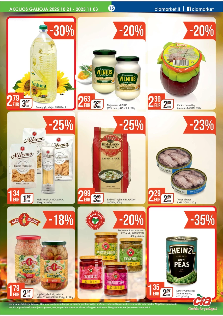 ČIA MARKET akcijų leidinys Nr. 21 puslapis 15