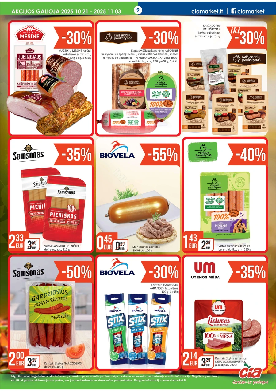 ČIA MARKET akcijų leidinys Nr. 21 puslapis 9