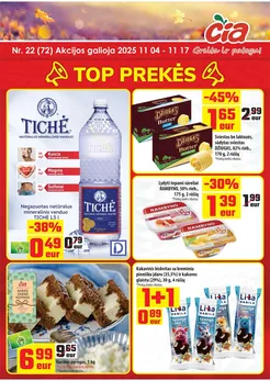 ČIA MARKET akcijų leidinys Nr. 22
