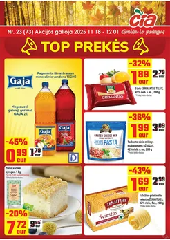 ČIA MARKET akcijų leidinys Nr. 23