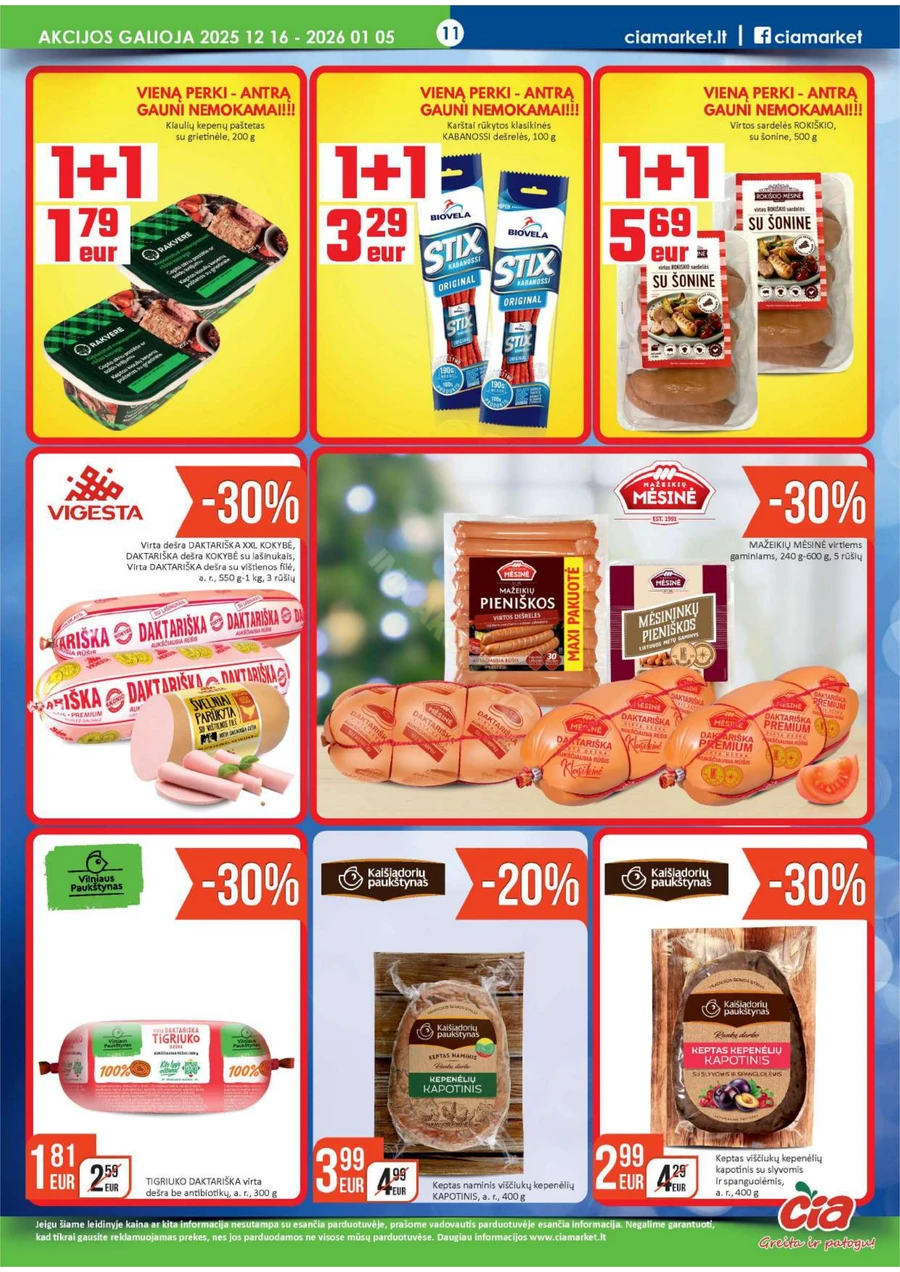 ČIA MARKET akcijų leidinys Nr. 25 puslapis 11