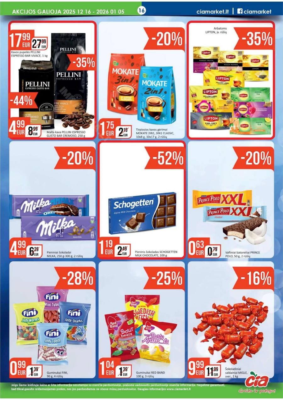 ČIA MARKET akcijų leidinys Nr. 25 puslapis 16