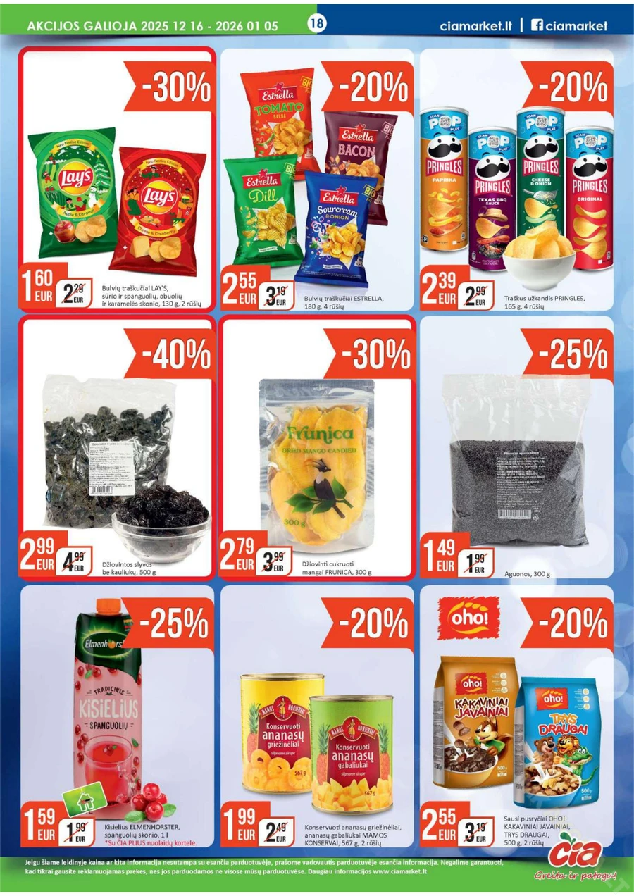 ČIA MARKET akcijų leidinys Nr. 25 puslapis 18