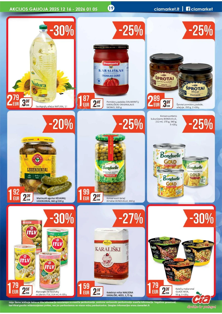 ČIA MARKET akcijų leidinys Nr. 25 puslapis 19