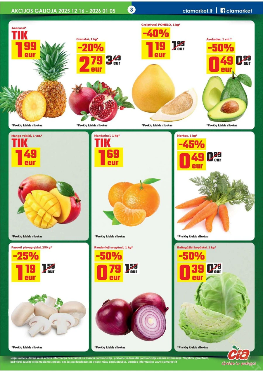 ČIA MARKET akcijų leidinys Nr. 25 puslapis 3