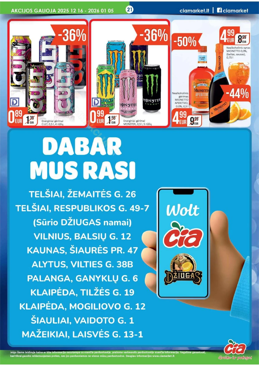 ČIA MARKET akcijų leidinys Nr. 25 puslapis 21