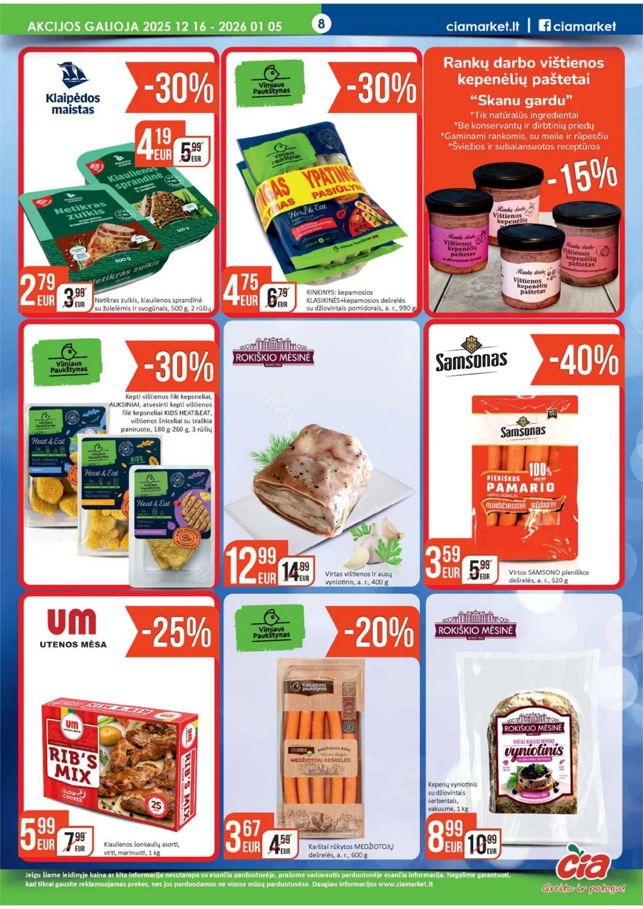 ČIA MARKET akcijų leidinys Nr. 25 puslapis 8